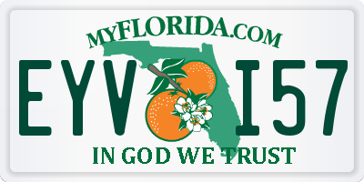 FL license plate EYVI57