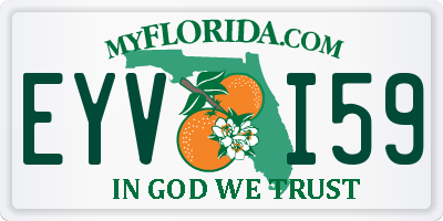 FL license plate EYVI59