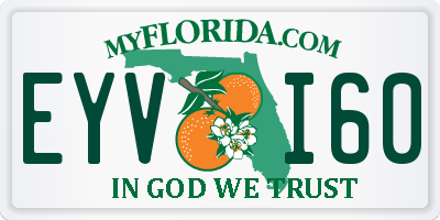 FL license plate EYVI60