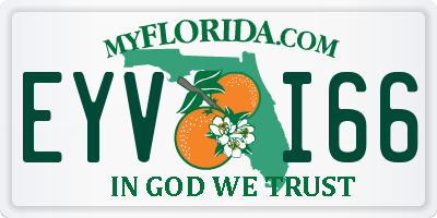 FL license plate EYVI66