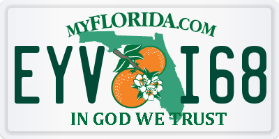FL license plate EYVI68
