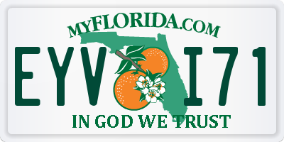 FL license plate EYVI71