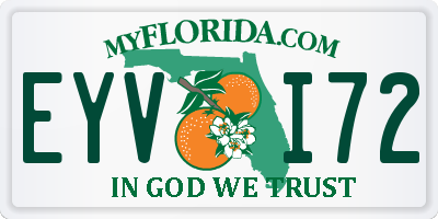 FL license plate EYVI72