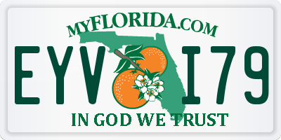 FL license plate EYVI79