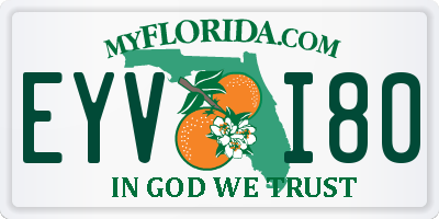 FL license plate EYVI80