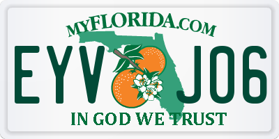 FL license plate EYVJ06