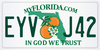 FL license plate EYVJ42