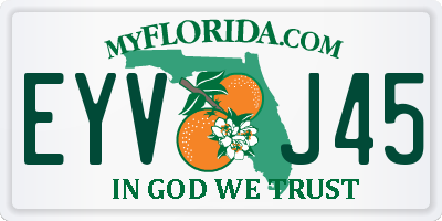 FL license plate EYVJ45