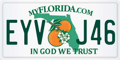 FL license plate EYVJ46