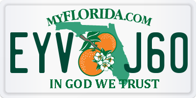 FL license plate EYVJ60