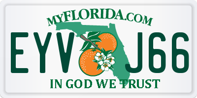 FL license plate EYVJ66