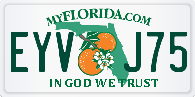 FL license plate EYVJ75