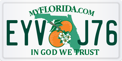 FL license plate EYVJ76
