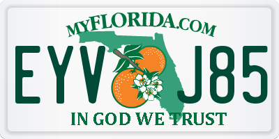 FL license plate EYVJ85