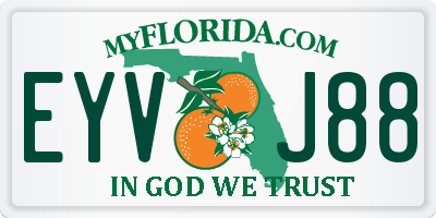 FL license plate EYVJ88