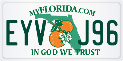 FL license plate EYVJ96