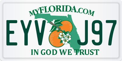 FL license plate EYVJ97