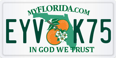FL license plate EYVK75