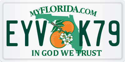 FL license plate EYVK79