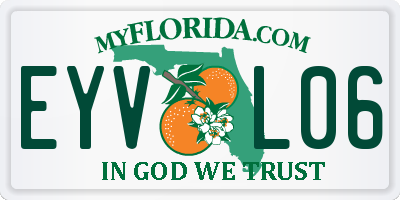 FL license plate EYVL06