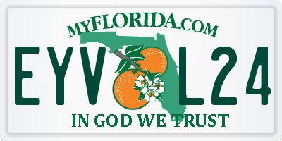 FL license plate EYVL24