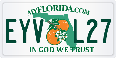 FL license plate EYVL27