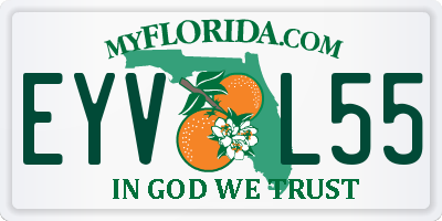 FL license plate EYVL55