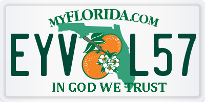 FL license plate EYVL57