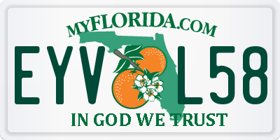 FL license plate EYVL58