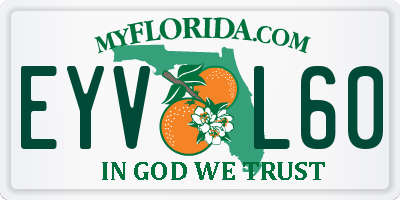 FL license plate EYVL60
