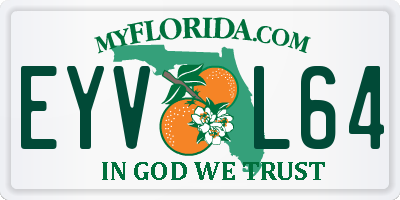 FL license plate EYVL64