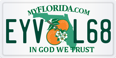 FL license plate EYVL68