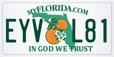 FL license plate EYVL81