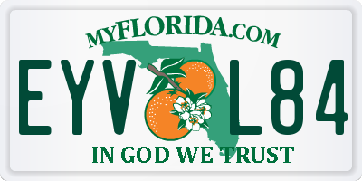FL license plate EYVL84