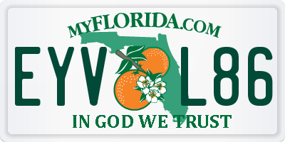 FL license plate EYVL86