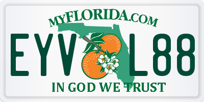 FL license plate EYVL88