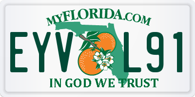 FL license plate EYVL91