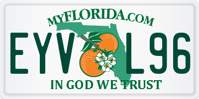 FL license plate EYVL96