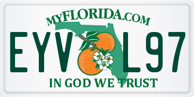 FL license plate EYVL97
