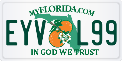 FL license plate EYVL99