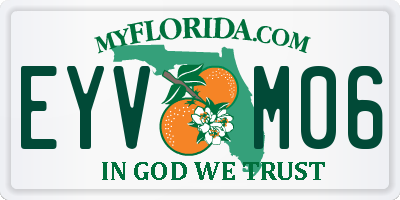 FL license plate EYVM06