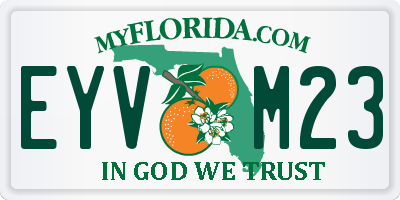 FL license plate EYVM23