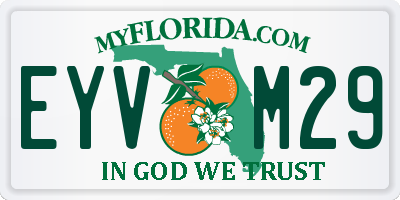 FL license plate EYVM29
