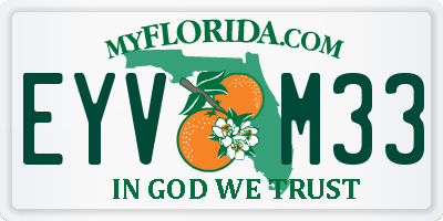 FL license plate EYVM33