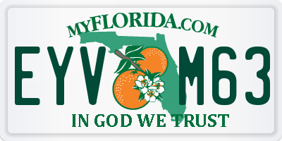 FL license plate EYVM63