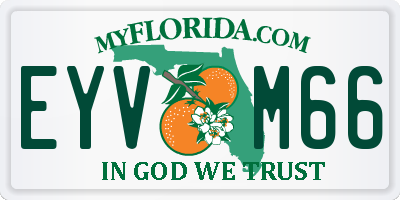 FL license plate EYVM66