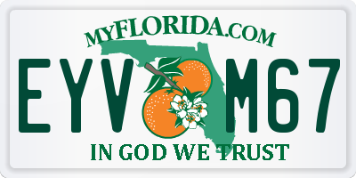 FL license plate EYVM67