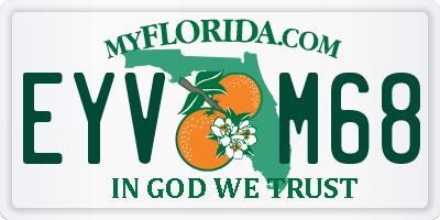 FL license plate EYVM68
