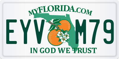 FL license plate EYVM79