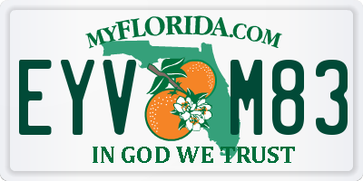 FL license plate EYVM83